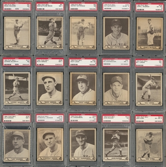 1940 Play Ball Graded Collection (19) Including Hall of Famers 